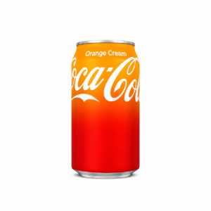 Coca-Cola Orange Cream 33 cl - Boisson Gazeuse Saveur Orange & Crème