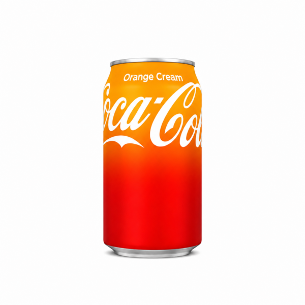 Coca-Cola Orange Cream 33 cl - Boisson Gazeuse Saveur Orange & Crème