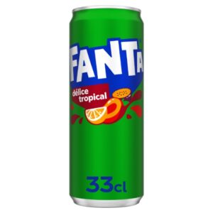 Fanta Délice Tropical 33 cl - Boisson Gazeuse Saveur Tropicale