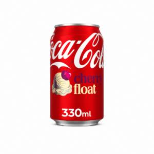 Coca-Cola Cherry Float 33 cl - Boisson Gazeuse Saveur Cerise & Crème Glacée