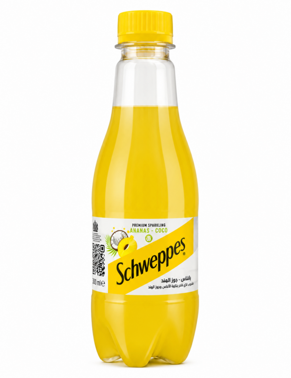 Schweppes Ananas Coco 50 cl - Boisson Gazeuse Ananas & Noix de Coco