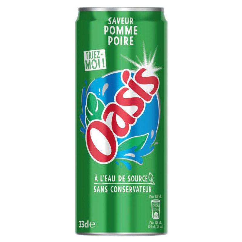 Oasis Pomme Poire 33 cl - Boisson aux Fruits